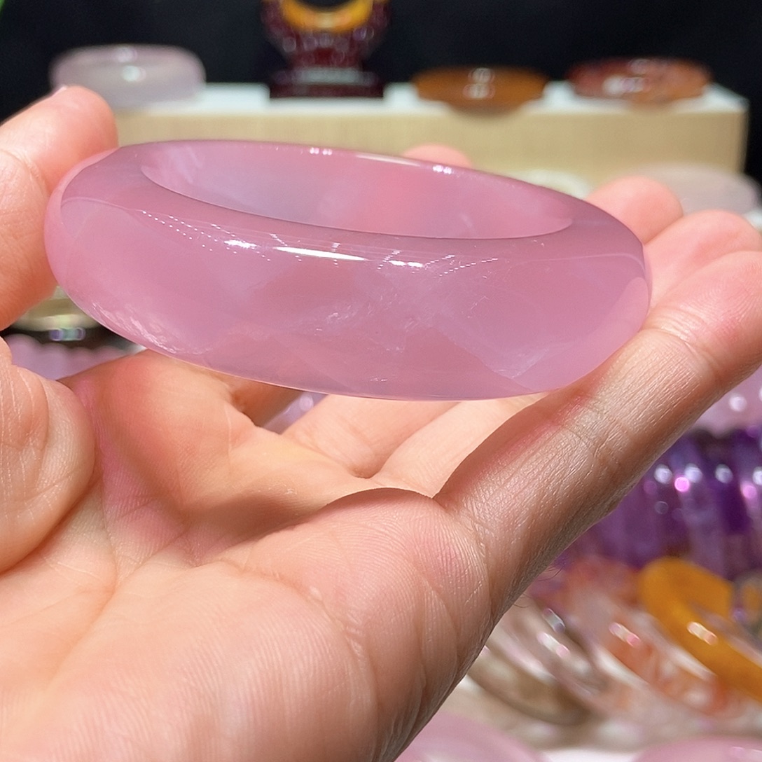 青***长未镶嵌手镯水晶54圈口