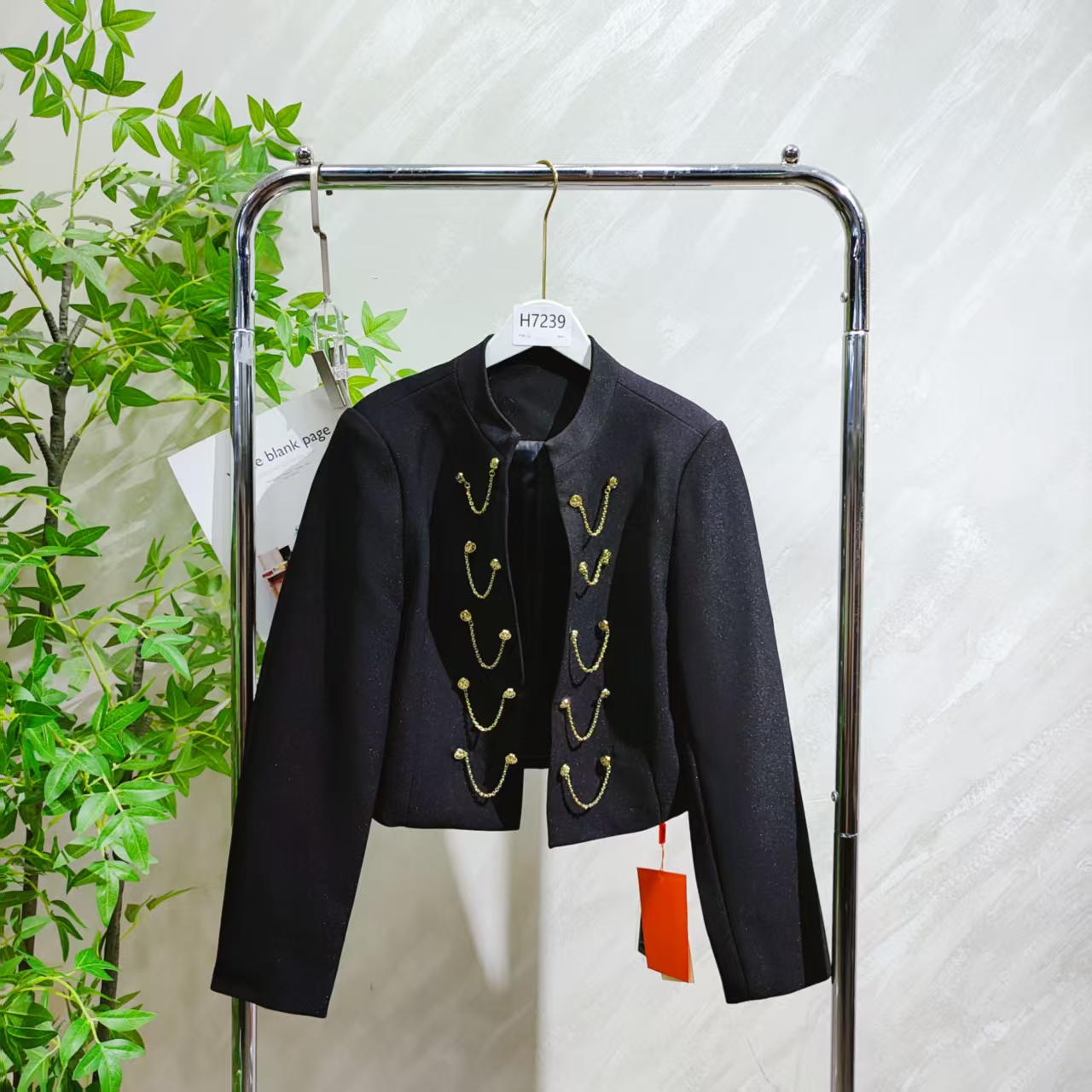 【H7239】女士气质轻奢百搭小香风外套