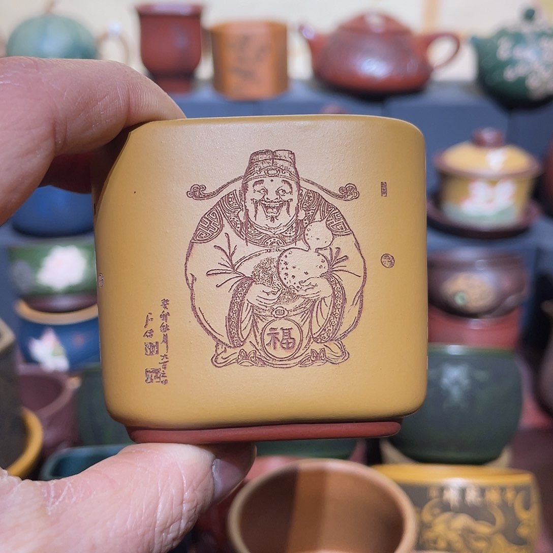 原矿紫砂手工主人杯