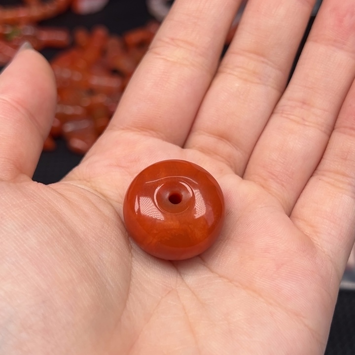 只***心南红玛瑙未镶嵌吊坠(不含链)