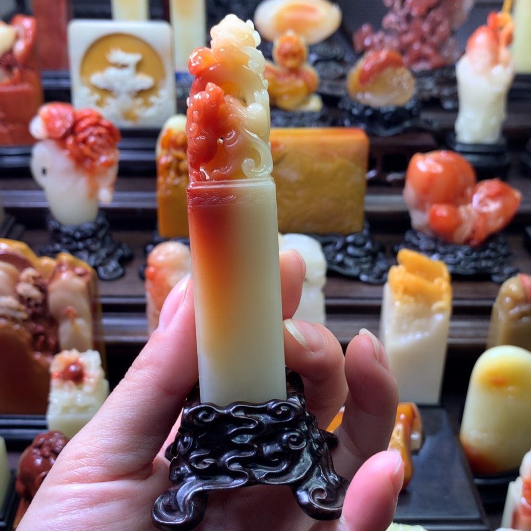 用***1寿山石印石寿山石芙蓉