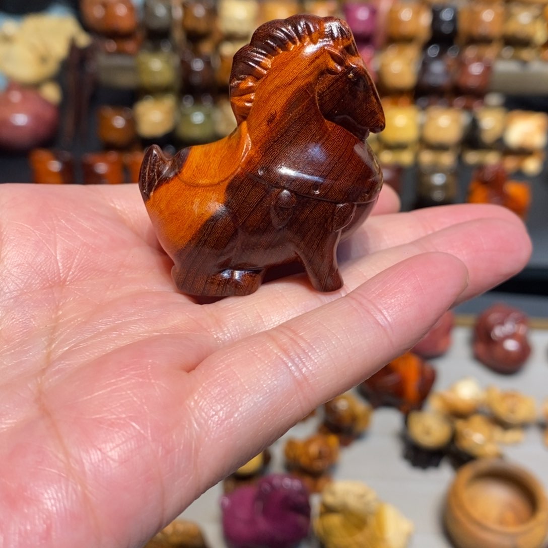 木质C****11只科檀唐马