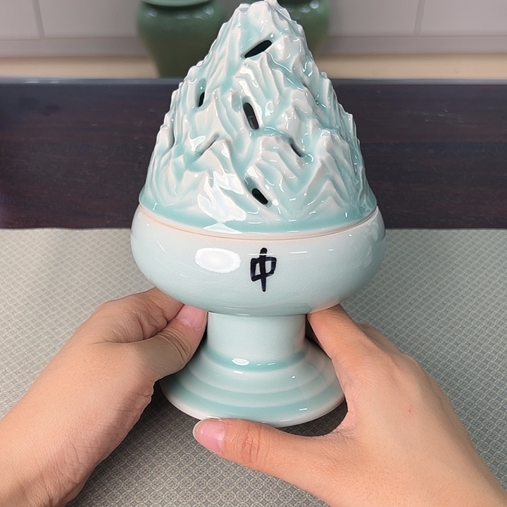 龙泉云间青瓷小米茶器