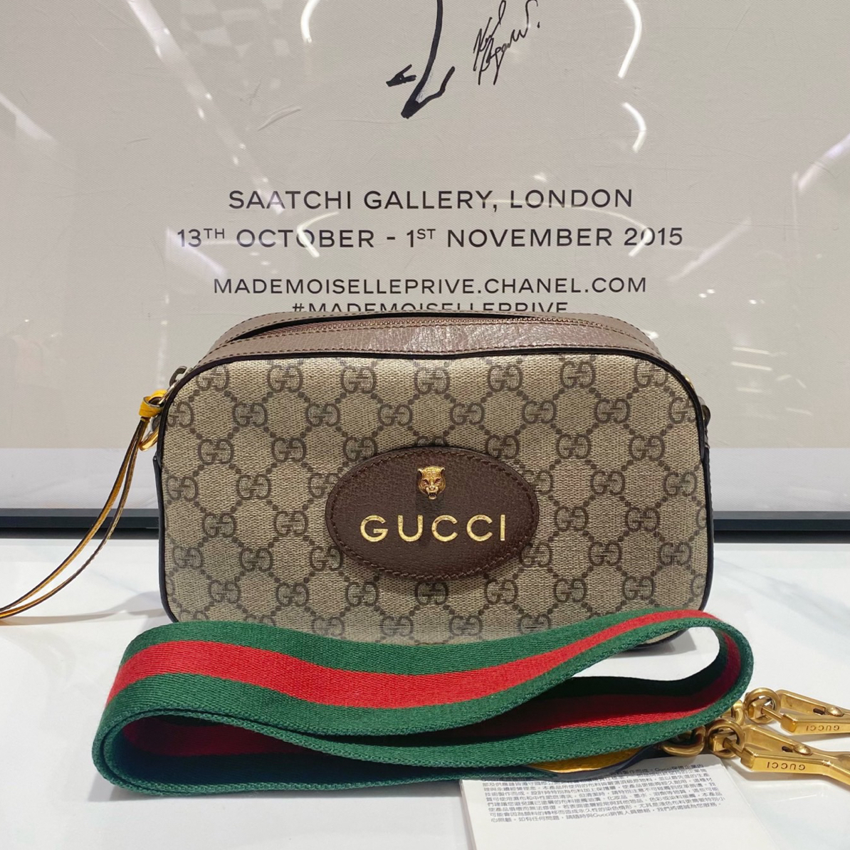 99新 GUCCI/古驰 Gucci古驰虎头相机包 （15496）