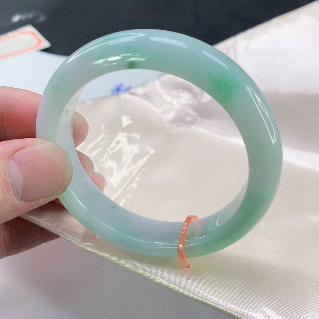 翡翠手镯未镶嵌809缅甸天然翡翠A货