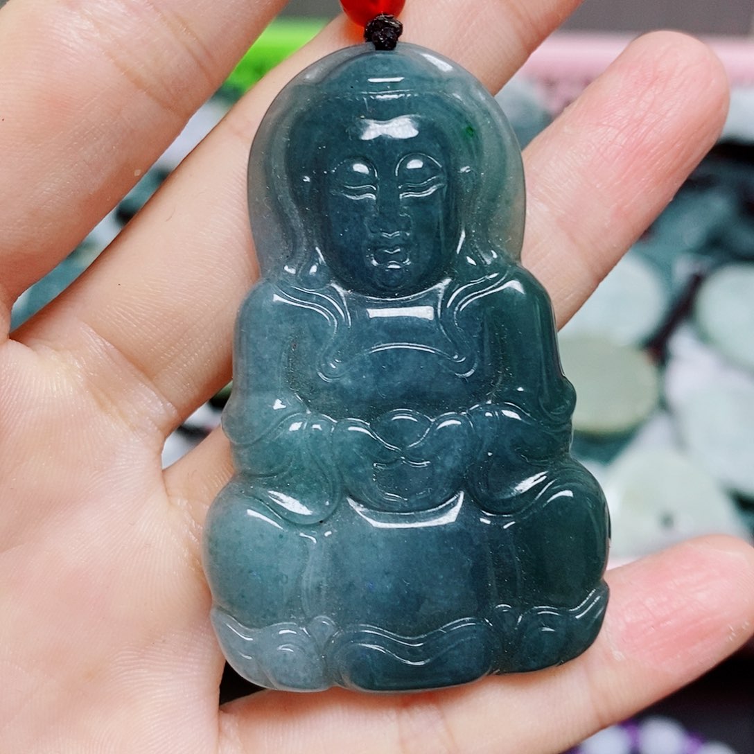 翡翠未镶嵌颈饰纯天然