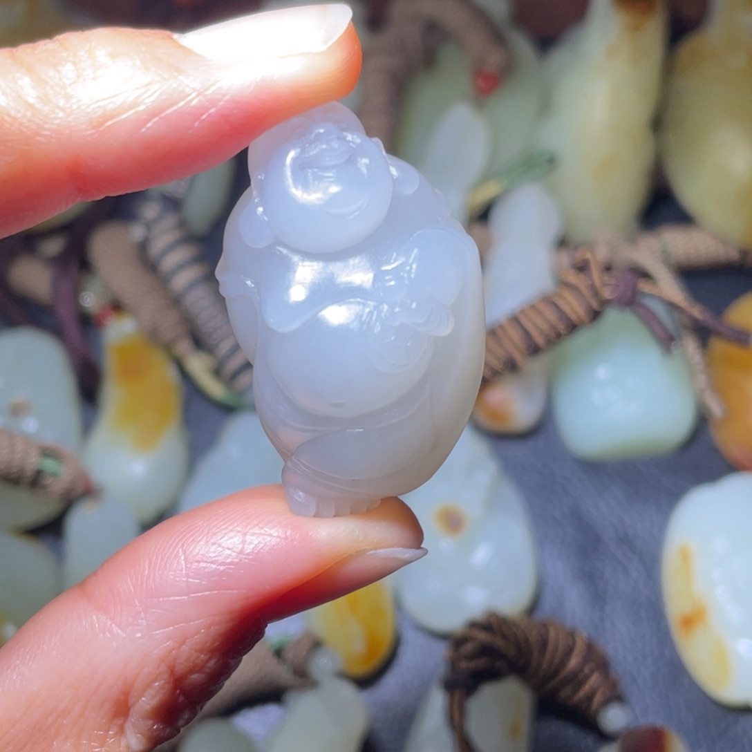 和田玉未镶嵌挂件E***n