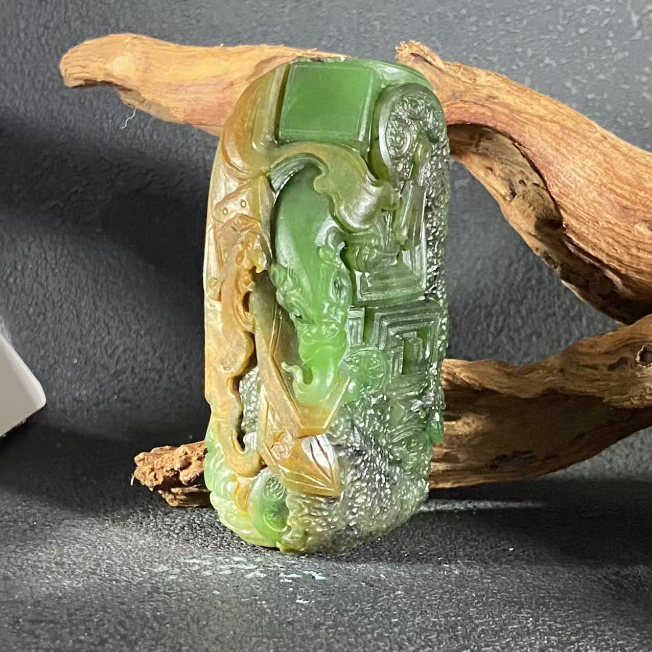 A108 和田玉手把件  15B 5420637