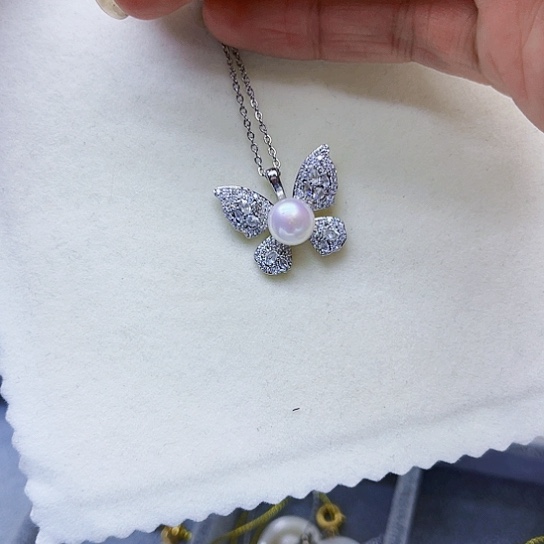 淡水珍珠材料银S925镶嵌