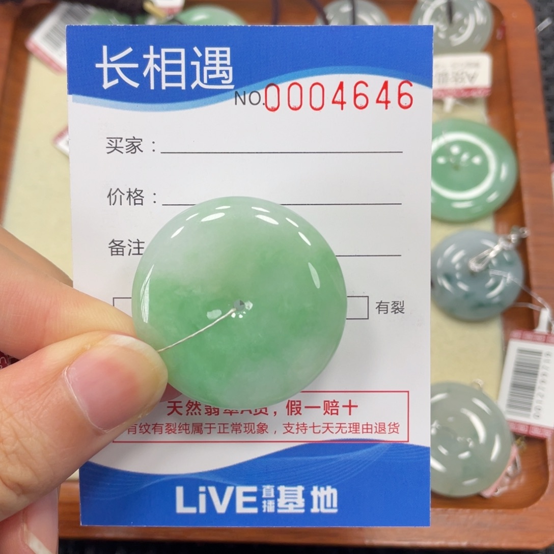 颈饰未镶嵌翡翠翡翠吊坠4646