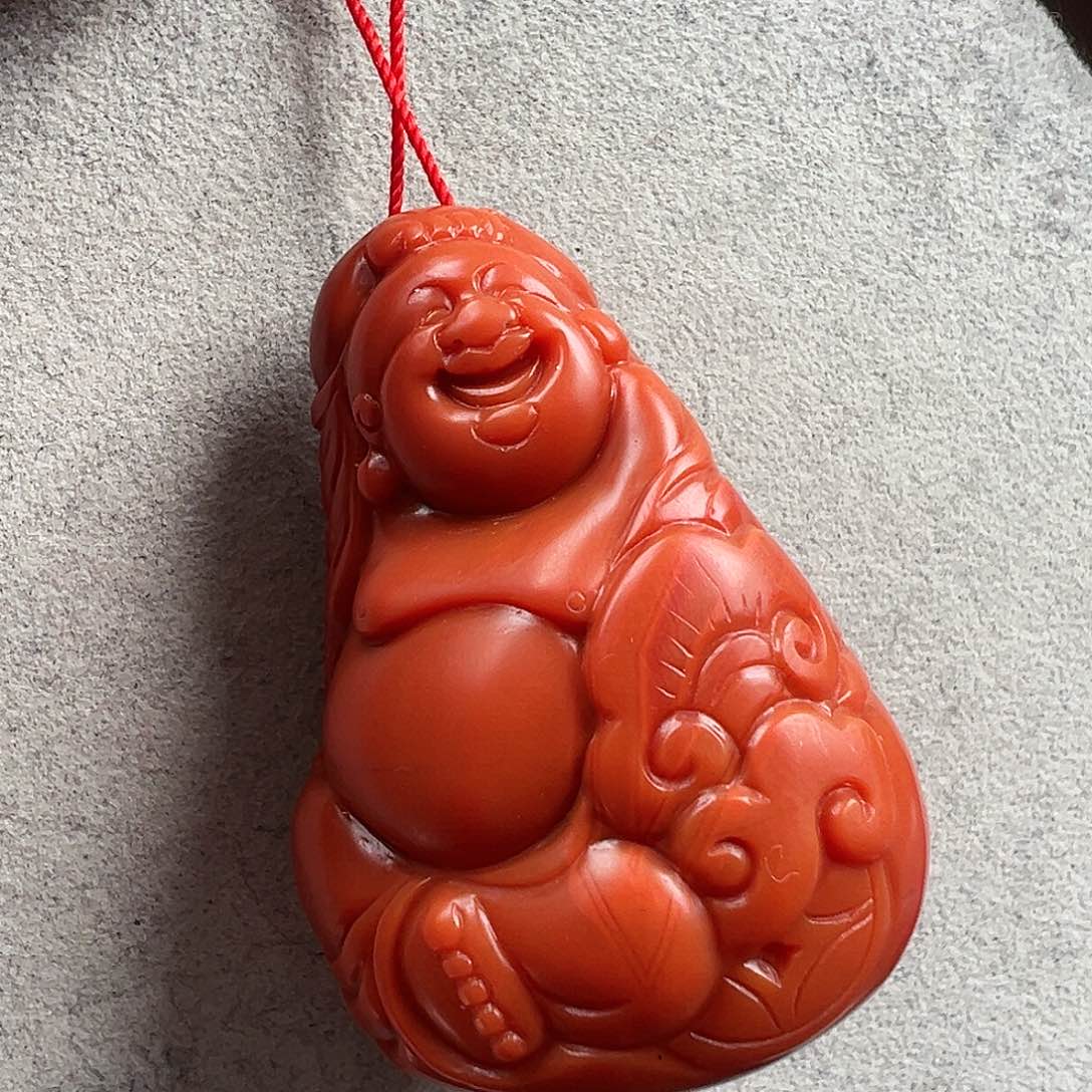 南红玛瑙吊坠未镶嵌