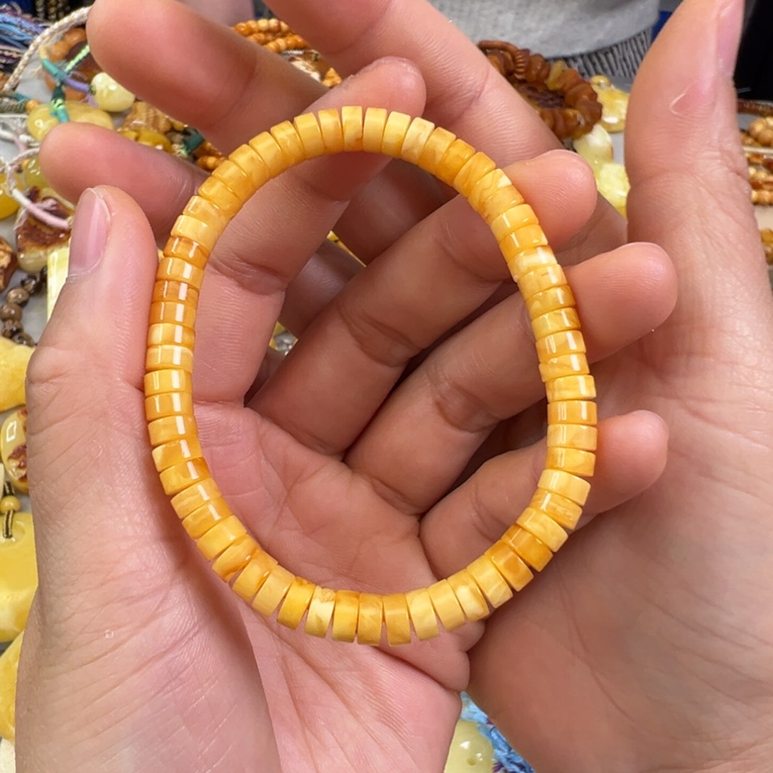 琥珀裸石未镶嵌蜜蜡