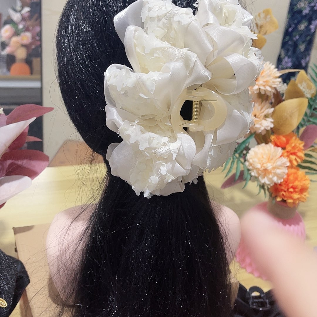皮质铁合金蝴蝶结发夹