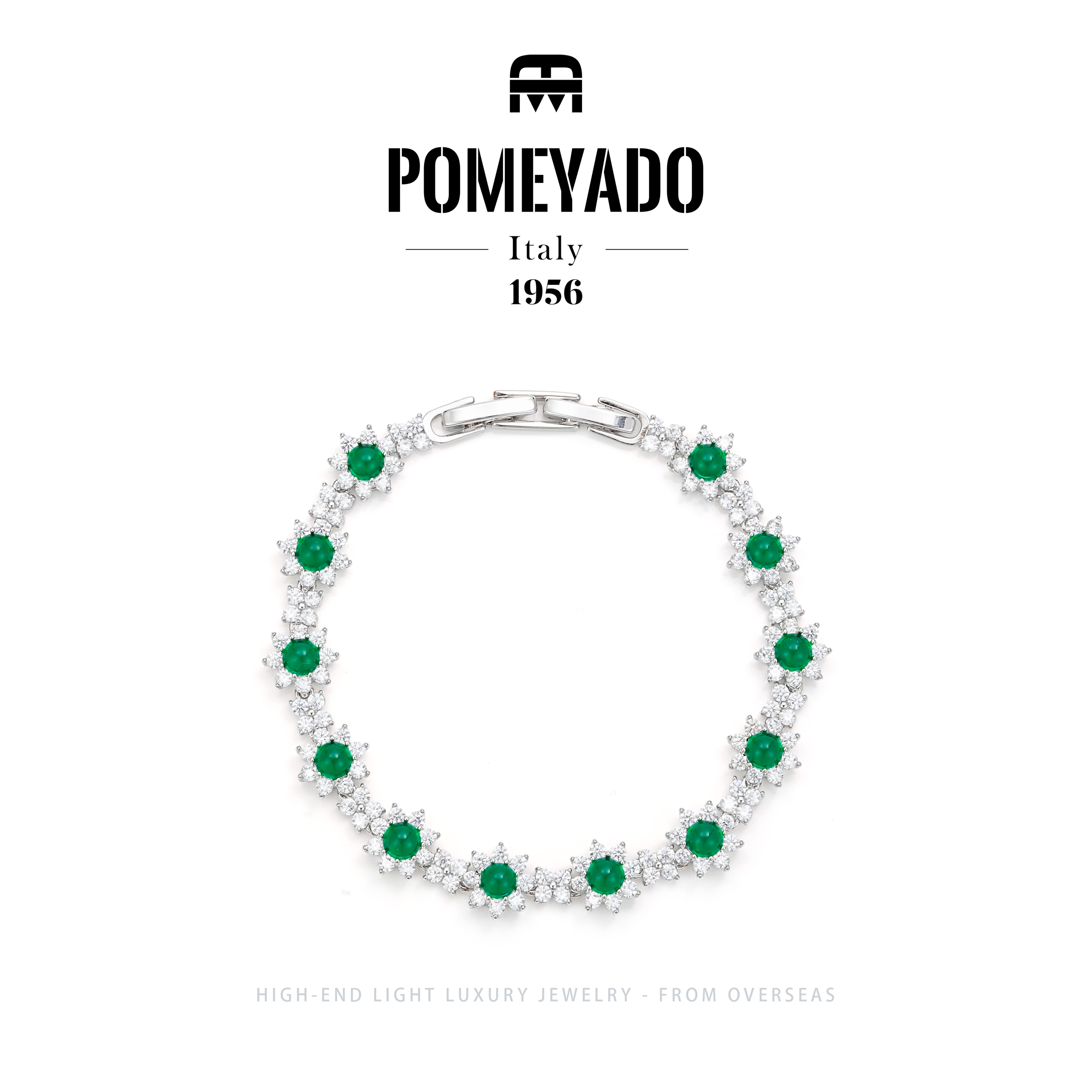 【森谷花序】Pomeyado盛夏翡色贵气感手链F3910