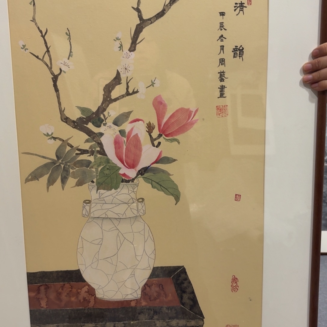 国画带框绘画120/60尺寸