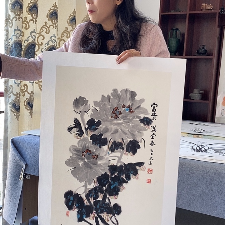 国画纯手绘国画写意作品42*63