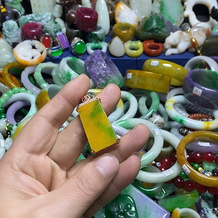 颈饰未镶嵌翡翠缅甸翡翠首饰配饰