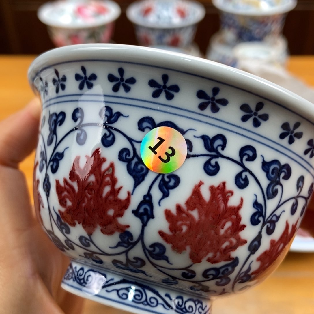 手绘现代茶具非古董