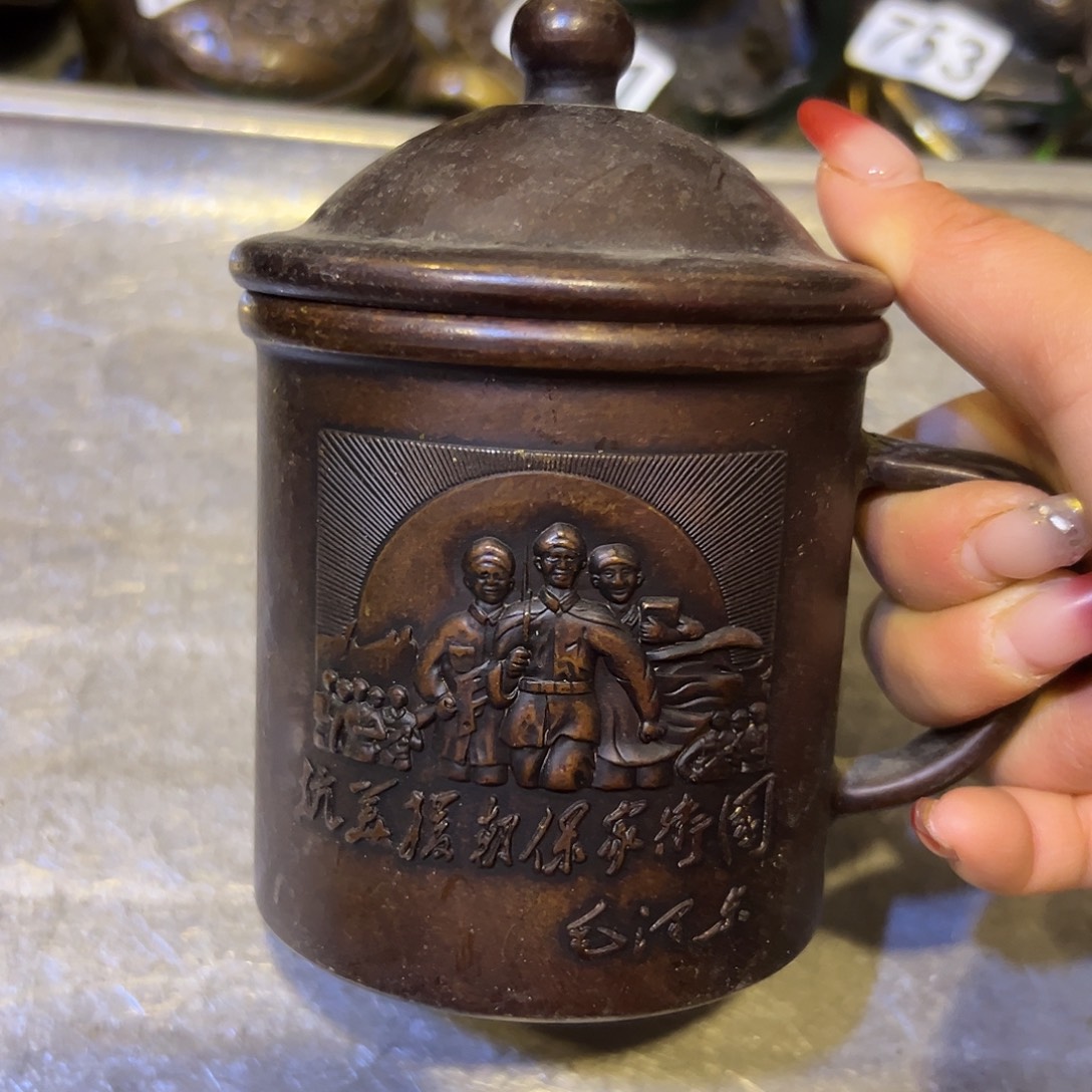 黄铜摆件，文房摆件