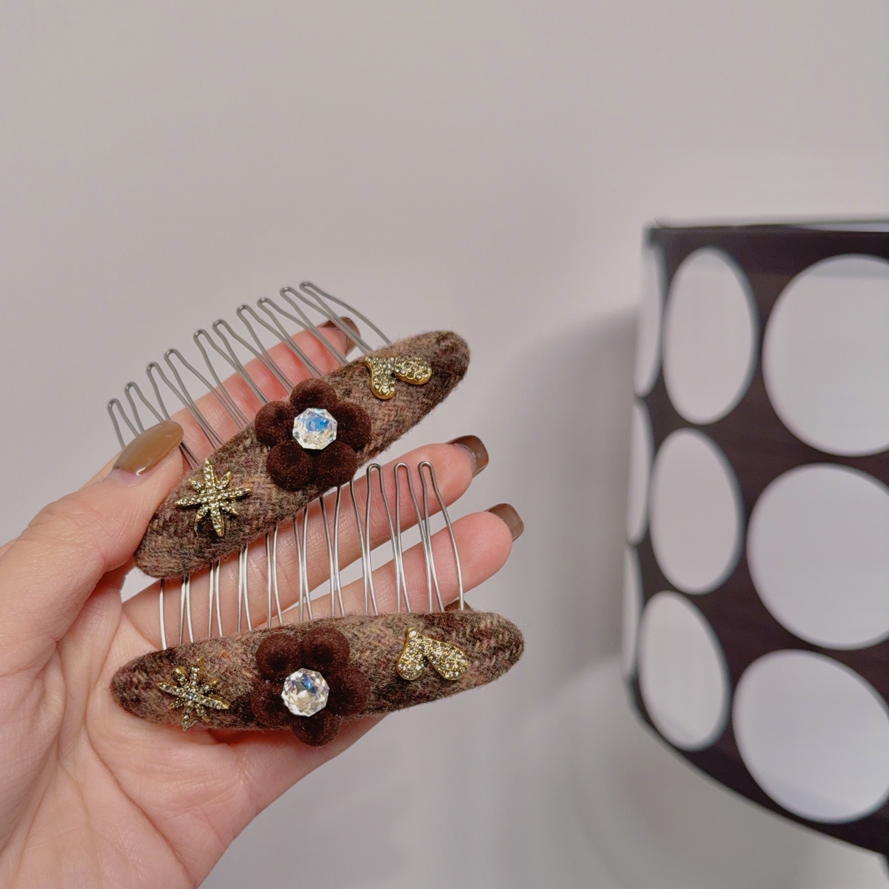 苏苏家韩国饰品店主风百搭发饰发夹 发圈倒插梳拜拜夹对夹Y139