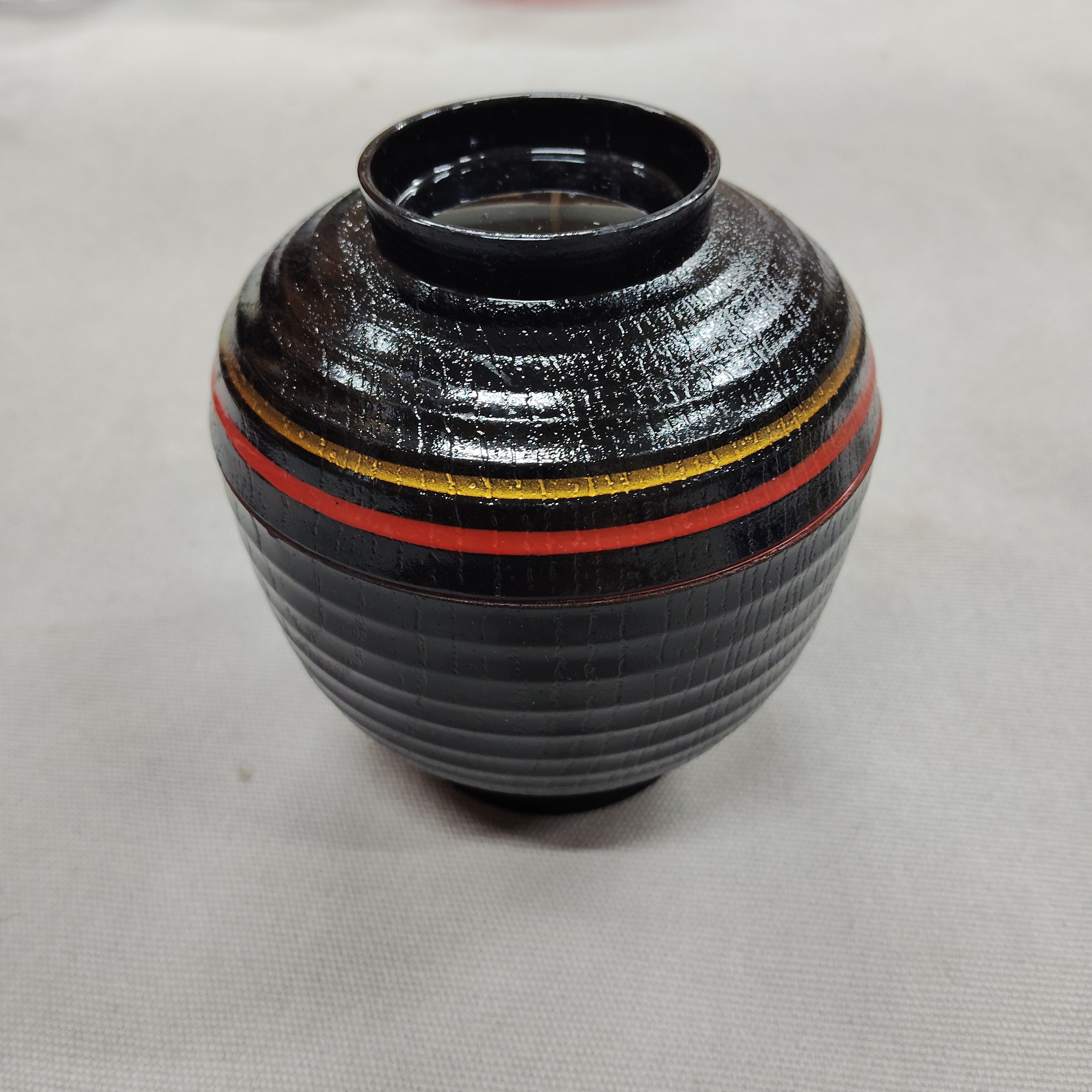 日本大漆精品小碗(树脂)胎9.5✘10.5日式