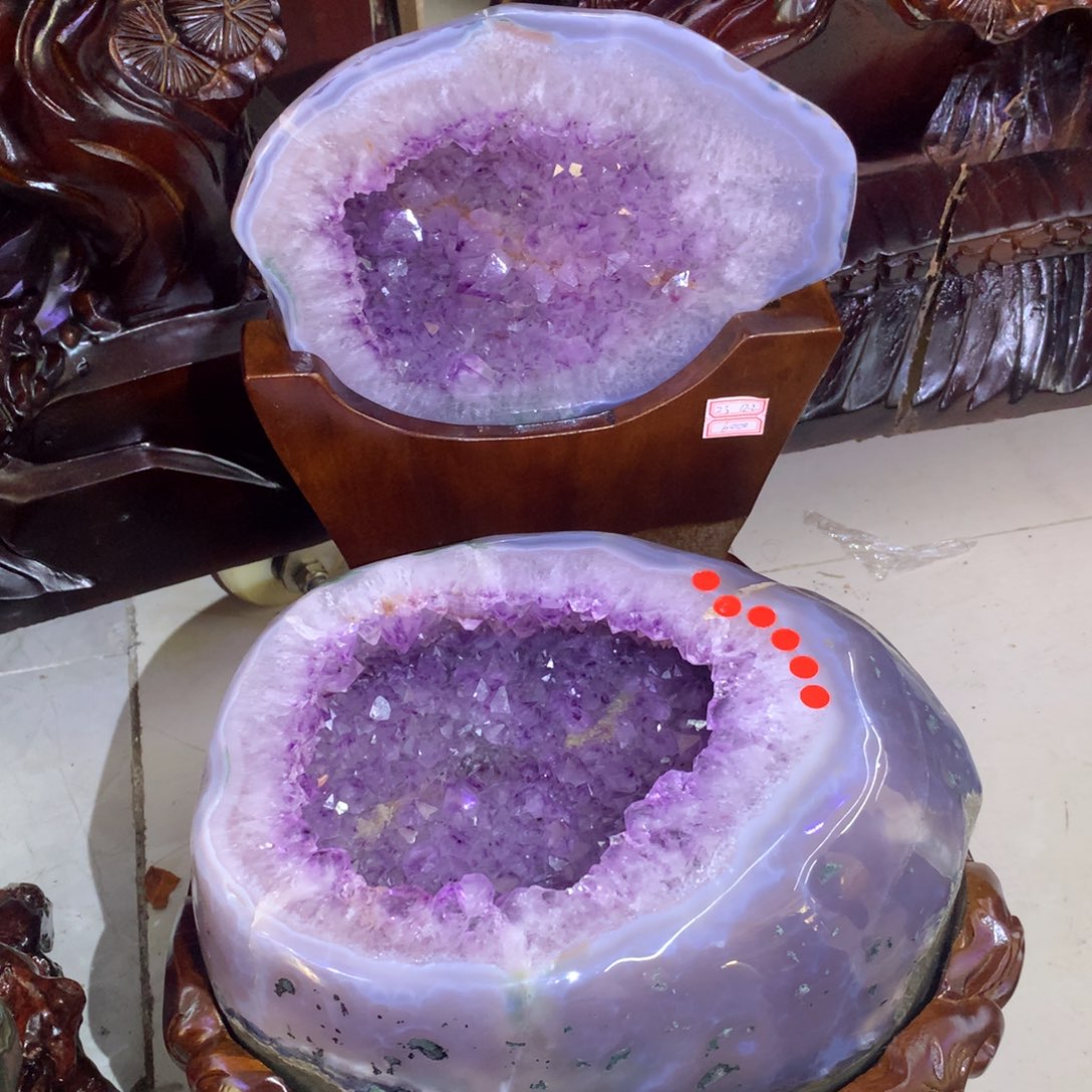 水晶摆件未镶嵌聚宝盆