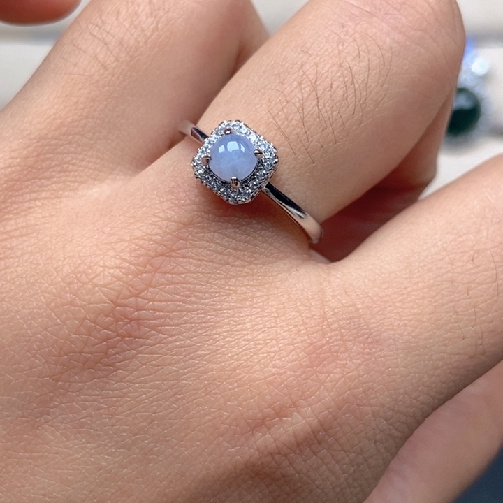 翡翠未镶嵌戒指戒指