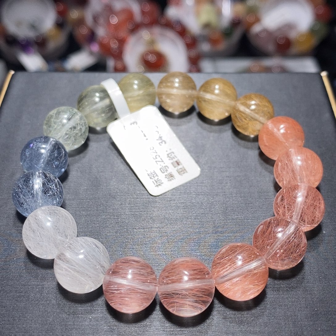 手链水晶未镶嵌F彩兔毛11.3