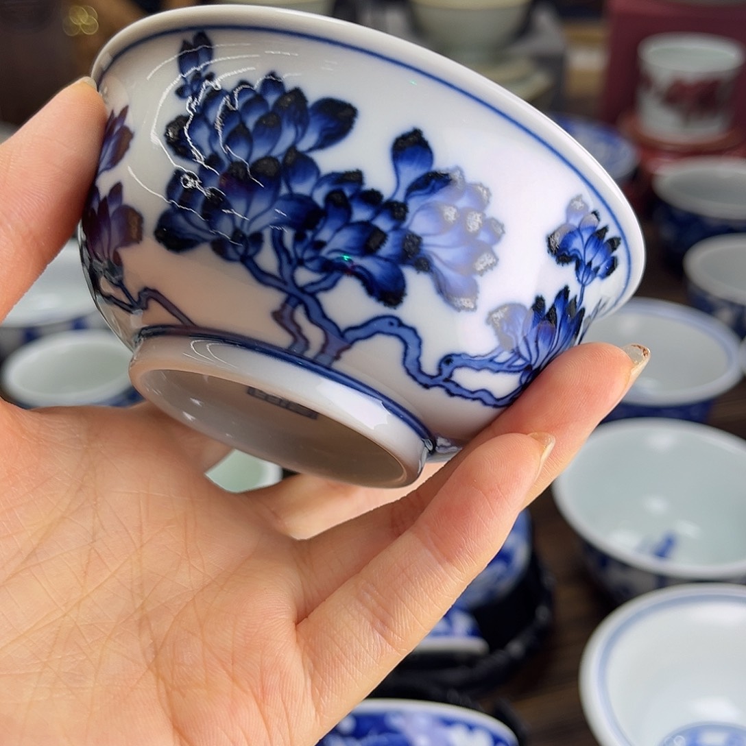 仿明玉兰花撇口杯100cc