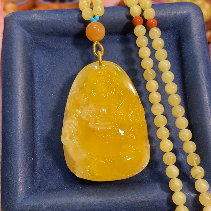 蜜蜡颈饰未镶嵌蜜蜡