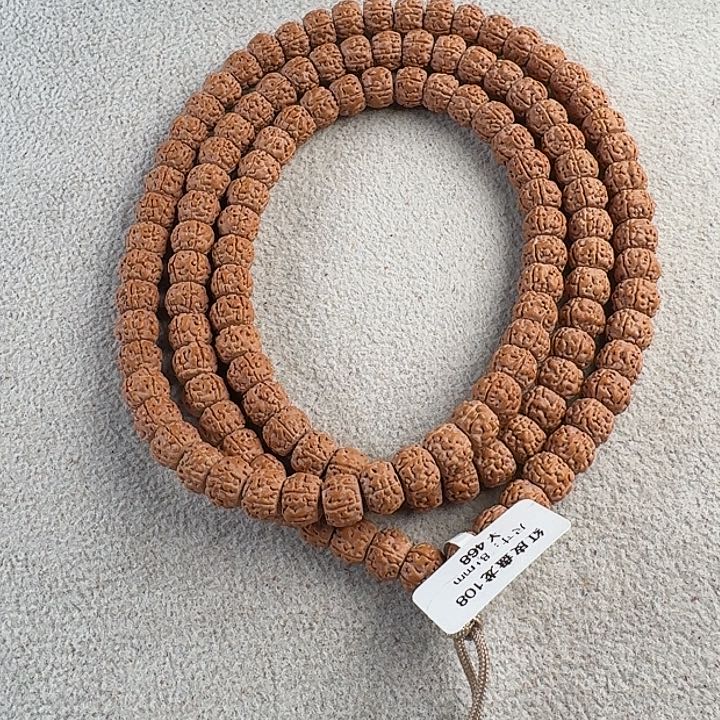 金刚菩提吊坠红皮盘龙