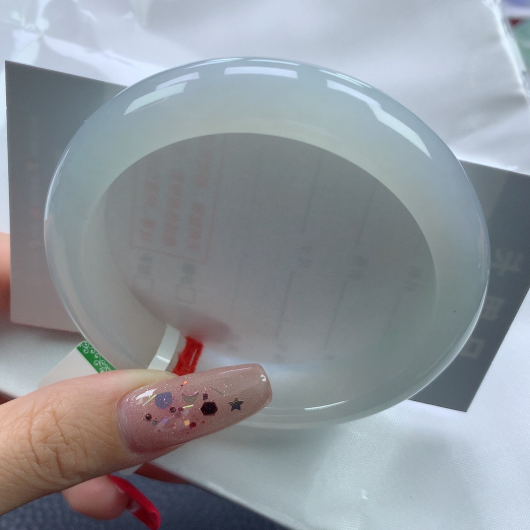 翡翠手镯未镶嵌56正圈