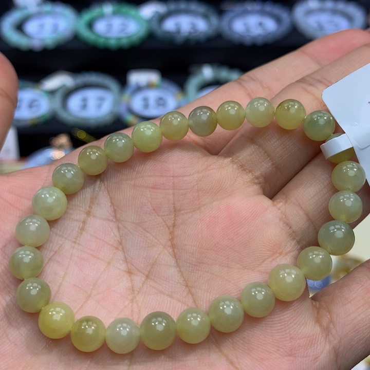 翡翠手链未镶嵌翡翠6+