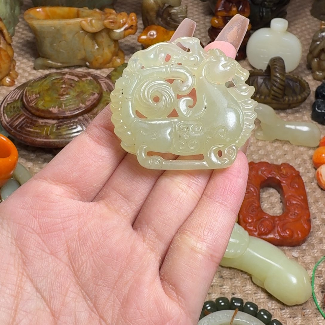 白玉菩提吊坠挂件