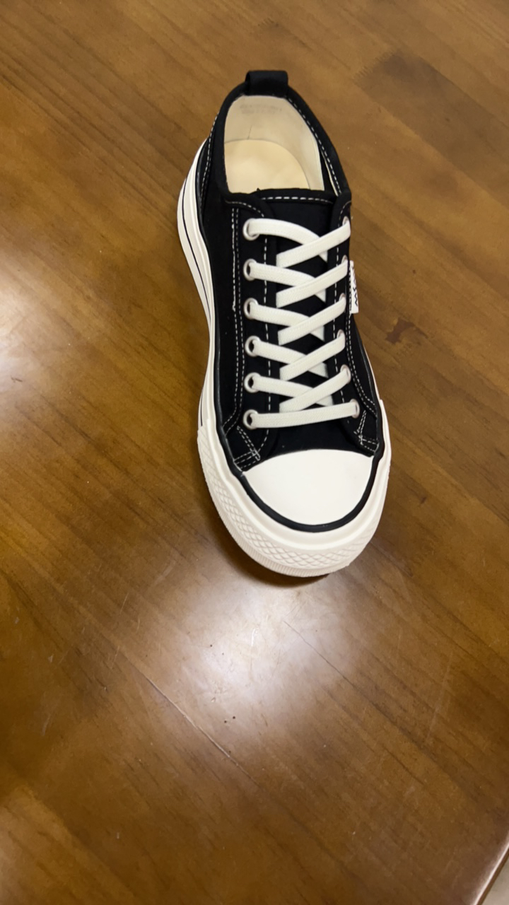 一脚蹬帆布鞋休闲法式圆头薄款前系带