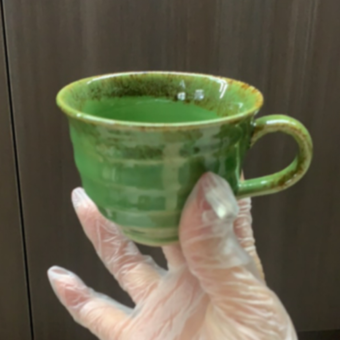 磁州窑国营五厂出口帝王绿咖啡杯口径9高6.5