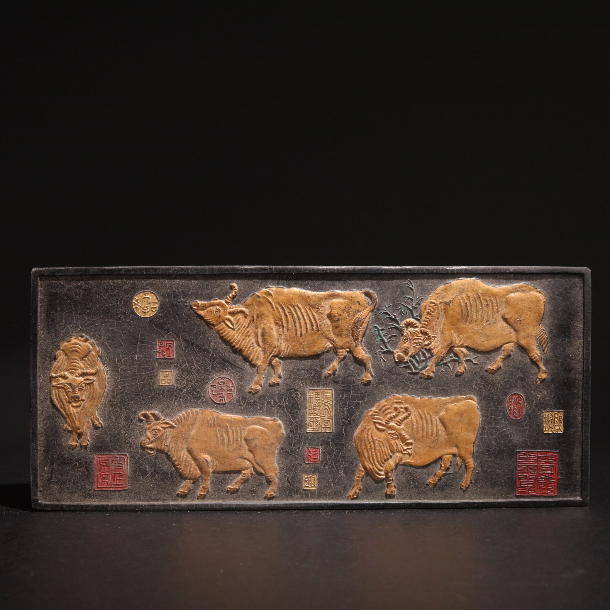 油烟墨带盒子墨块