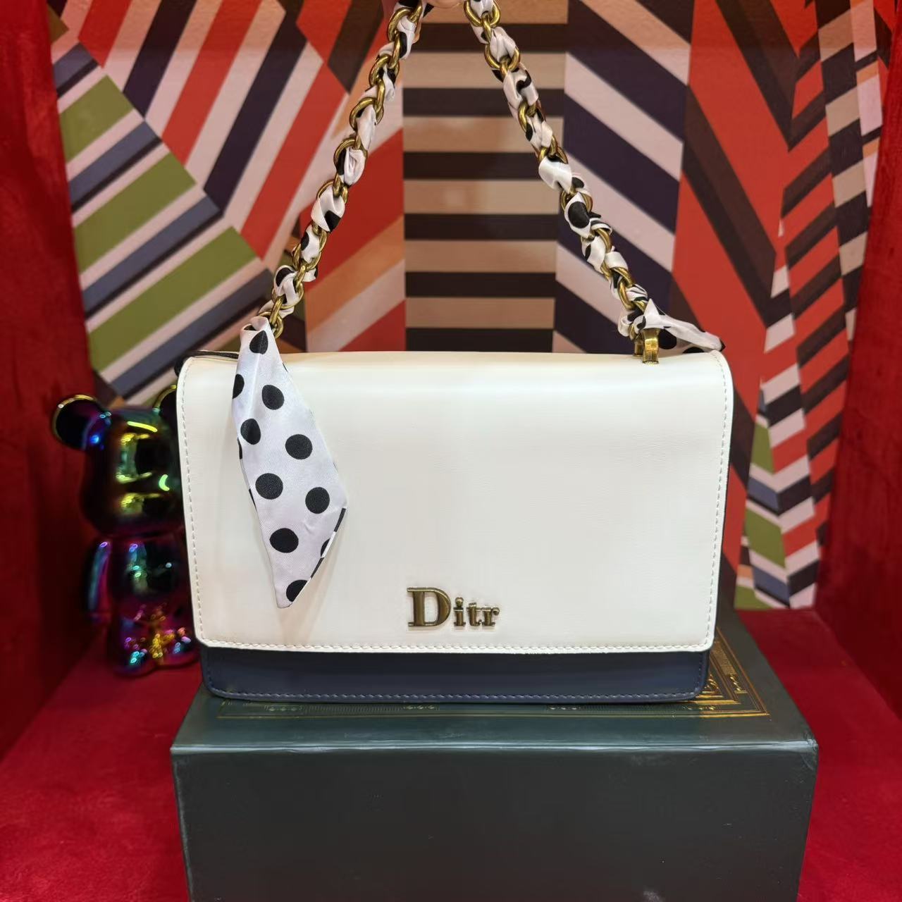 【菜菜专属】潮流白色气质休闲女士肩百搭包AS056