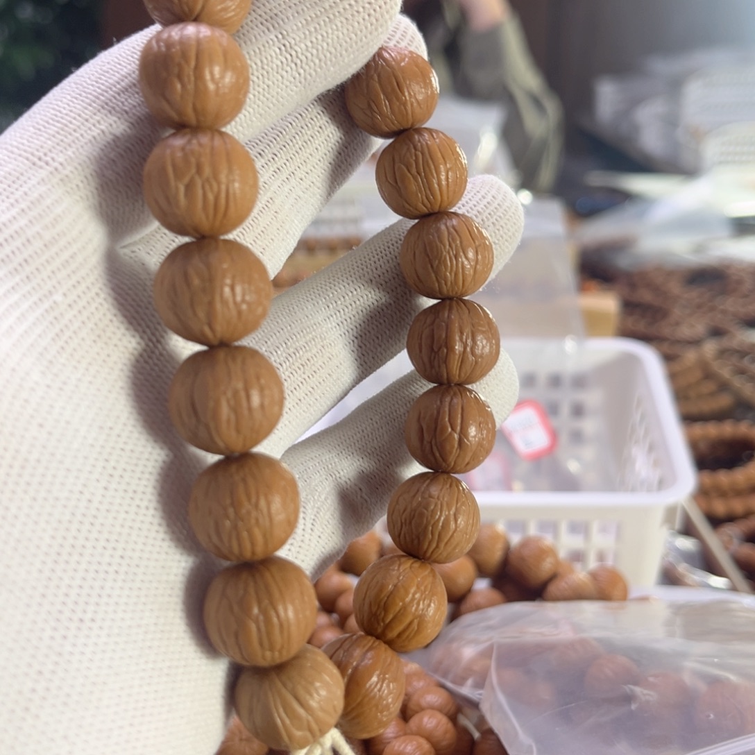 蚌***爸手串猴头核桃15+聚宝盆 同尺