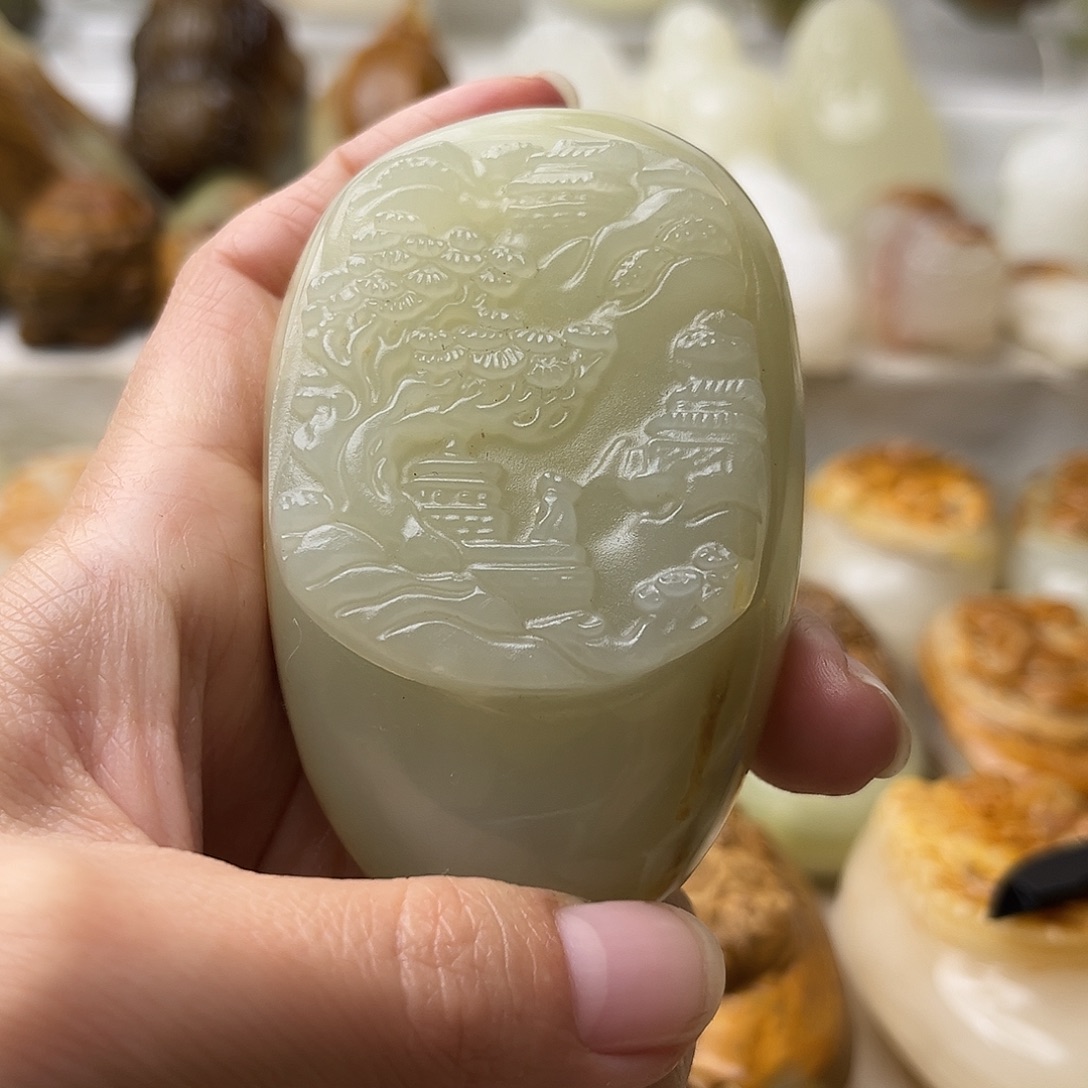 石材古青石不退换山水