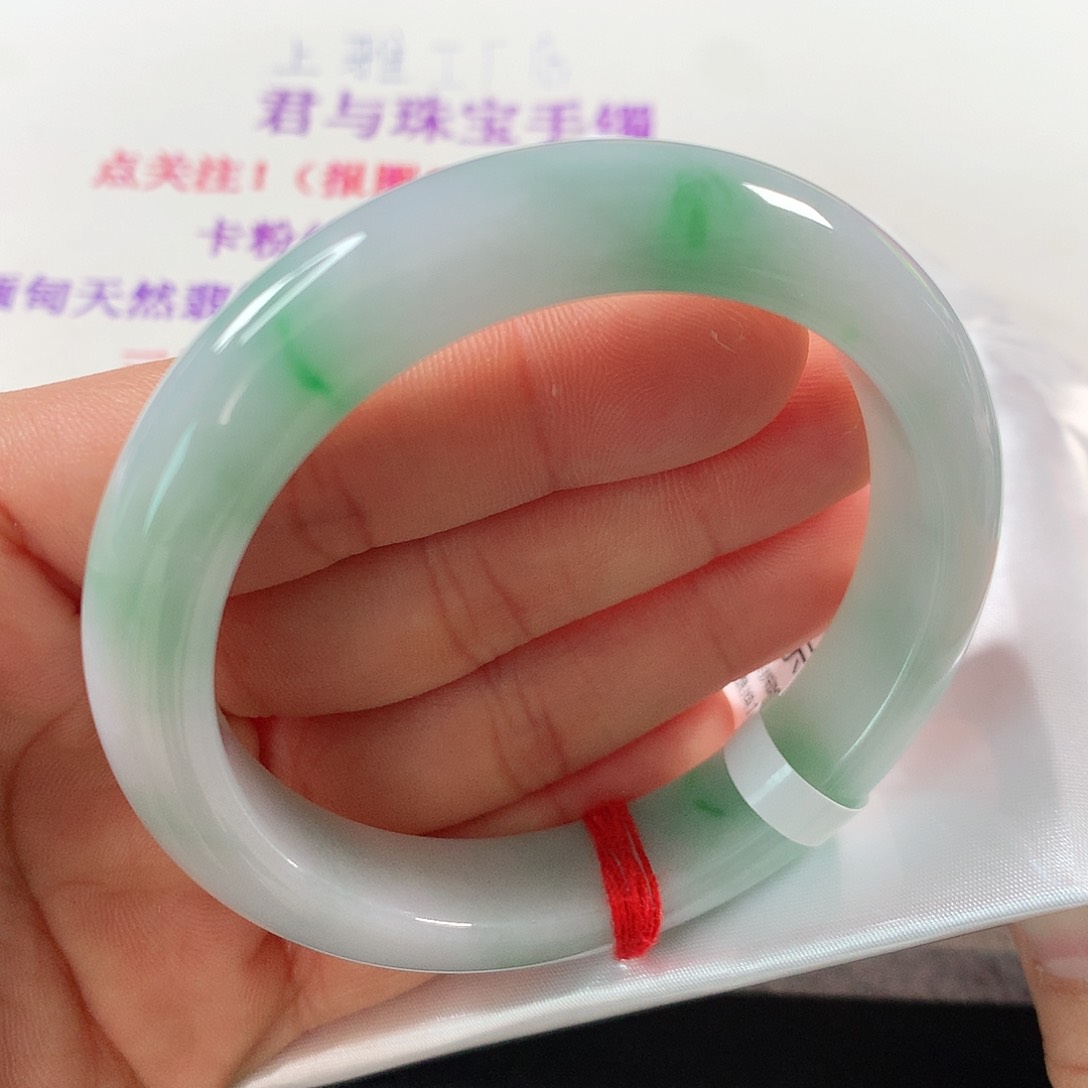翡翠手镯未镶嵌 正圈⑨⑤