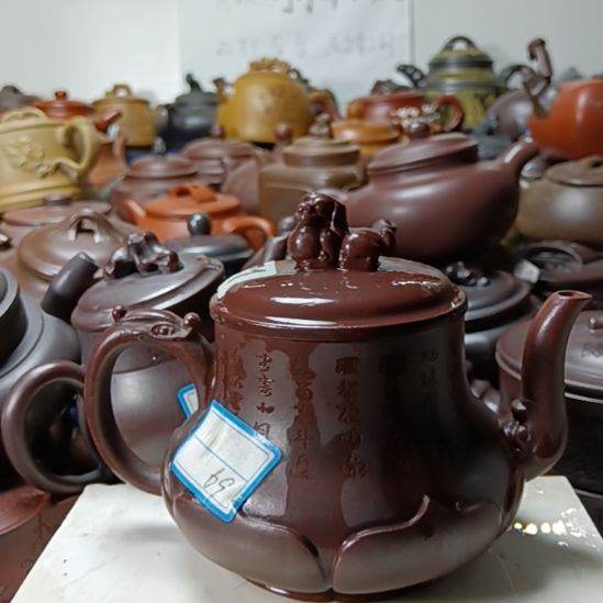 紫砂茶壶宜兴原矿古红泥500cc紫砂壶