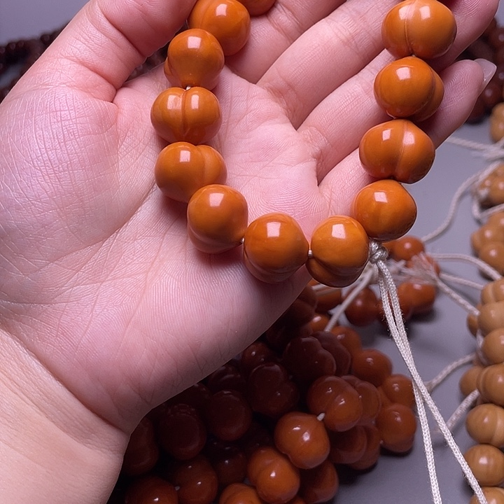 越****手串猴头核桃17尺寸镜面柯基屁桃手持全品无暇