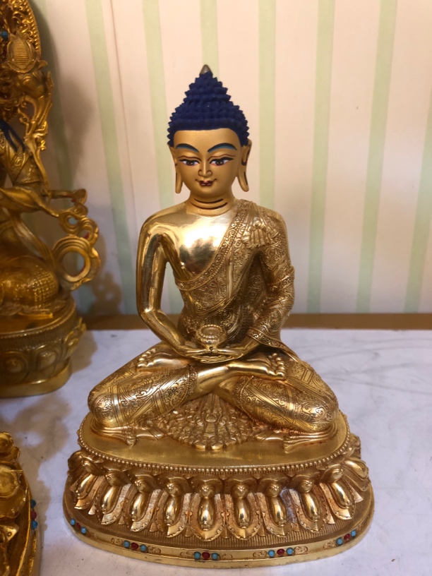 释迦摩尼佛15公分黄铜材质