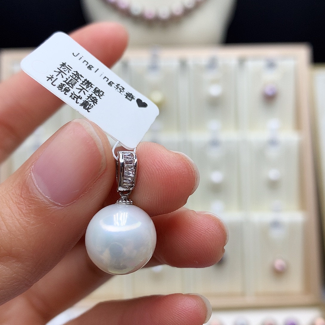 颈饰合金淡水珍珠