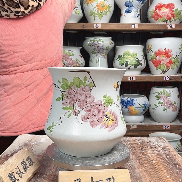 摆件小蛮腰紫藤新款陶瓷大