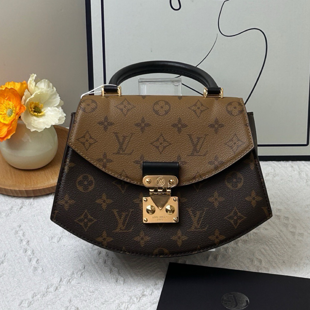 95新 LouisVuitton/路易威登 扇子包老花 芯片款 /JW8370