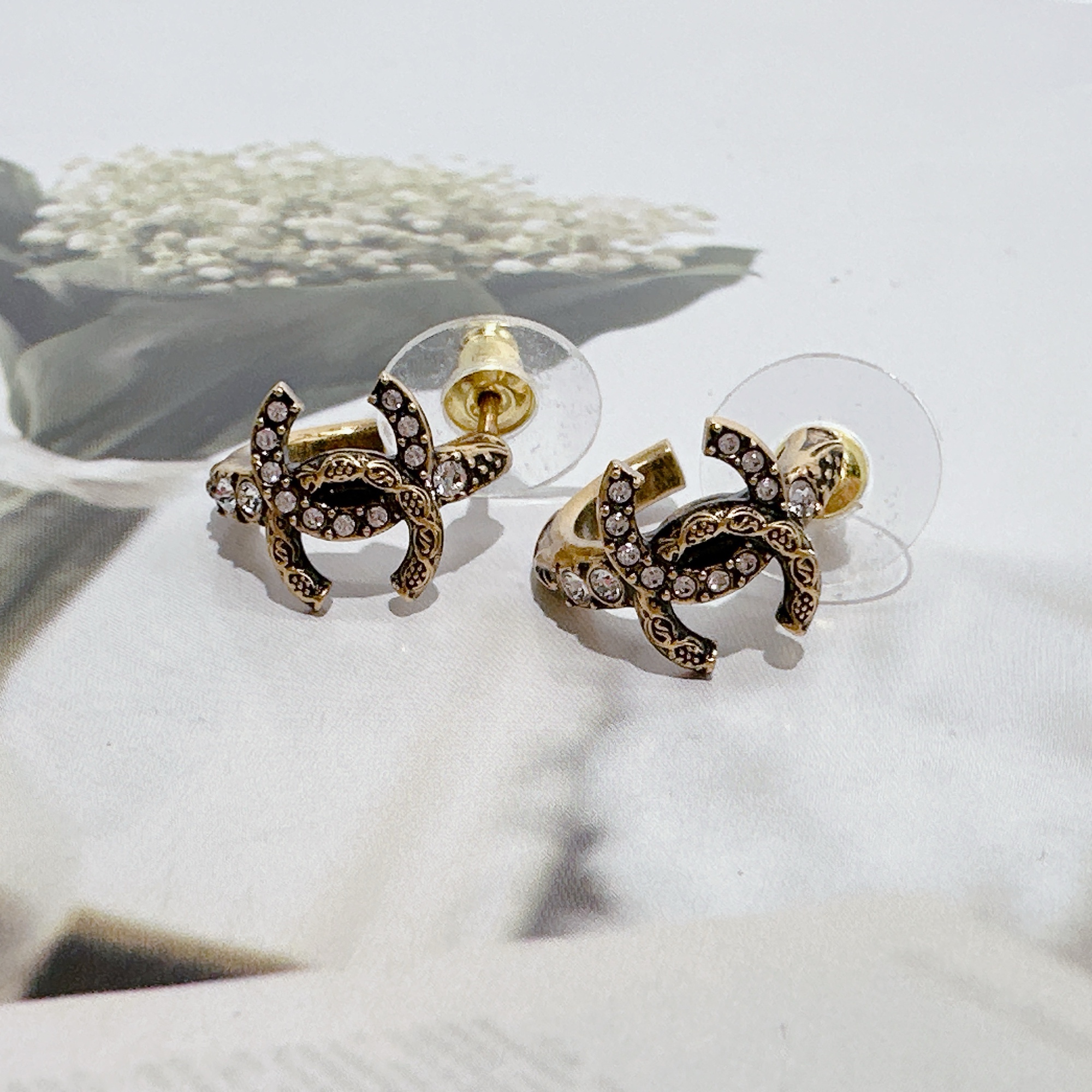 全新未使用 香奈儿 安洁利严选/SK0125353 耳钉