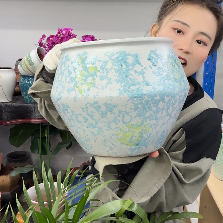 23×24 -粗陶花盆有孔-买买买