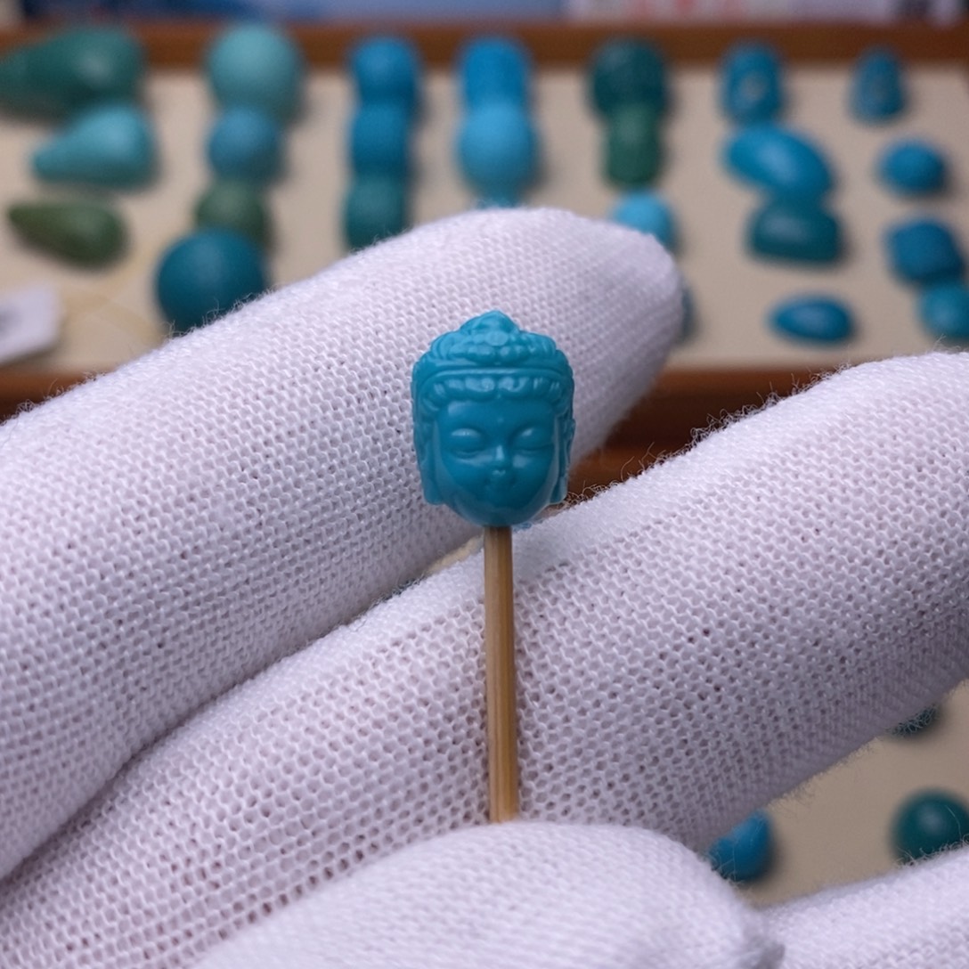 绿松石未镶嵌绿松石观音